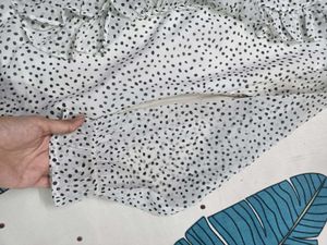 Aesthetic Polka Dot Ruffle Top✨