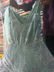 Elegant Silver Gown