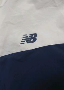 New Balance Navy &amp; White Hooded Windb