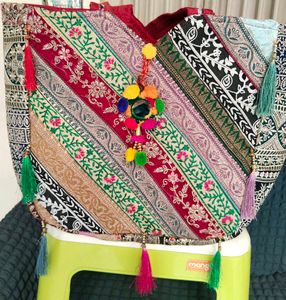 Colorful Patchwork Tote Bag totally new spacious
