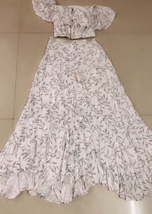 Floral Two-Piece Ruffle Set