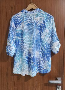 Blue Shirt Cum Top