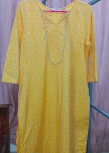 Avaasa Yellow Kurthi