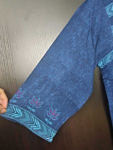 Elegant Blue Printed Kurta