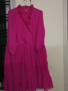 Pink Ruffle Dress
