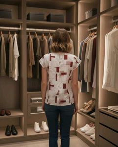 Geometric Print Top