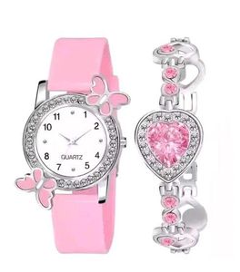 Combo Pack Of Pink Watch &amp; Bracelet Set