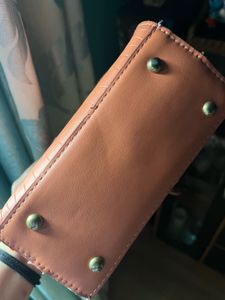 Crocodile Embossed Top Handle Bag