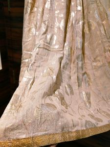 Ethnic Foil Print Jute Skirt