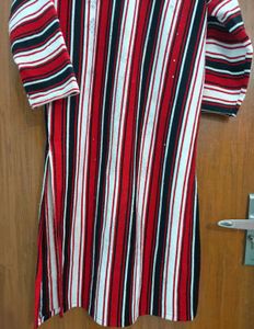 Woollen Red Kurta Set