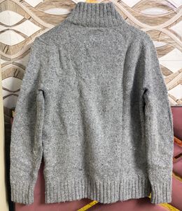 Gray Buttoned Sweater