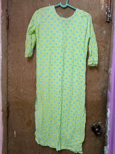 Green &amp; Blue Print Kurti