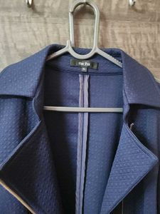 Chic Navy Cropped Jacket