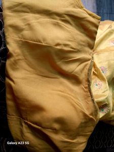 1 pics  gown yellow color 💛 😍 with dupatta