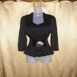 PRE-LOVED | Black Top without Belt