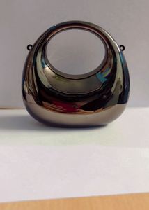 Metallic Circle Clutch