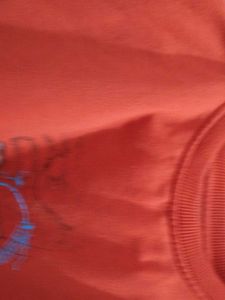 Red Graphic Print Sweatshirt