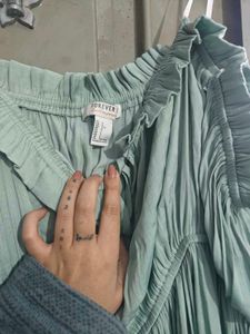 Off Shoulder Mint Dress