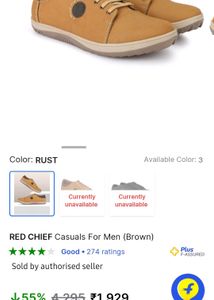 Red Chief Black Shoe