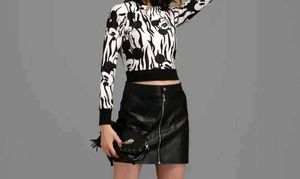 Mickey Mouse Print crop Top