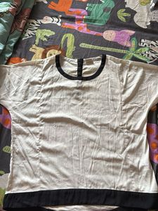 Elegant Black & White Blouse