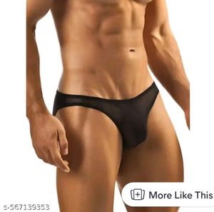 Sheer Black Briefs.
