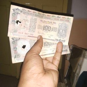 Rare Old Indian 100 Rupees 4 Note +Free Gift 🎁