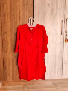 W Red Kurti for Women