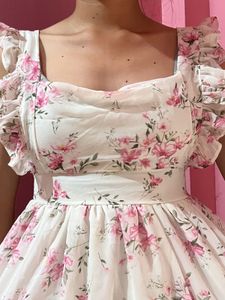 Floral Ruffle Mini Dress