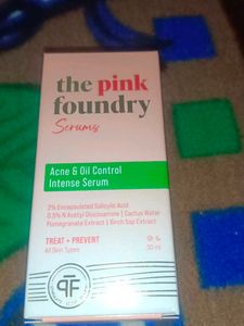 The Pink Foundry Acne Serum, moisturizer