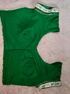 Green Checked Blouse