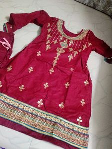 Elegant Maroon Kurta Set