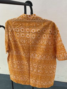 Patterned Button-Down Shirt