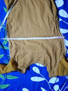 Mustard Colour Kurti And Paint