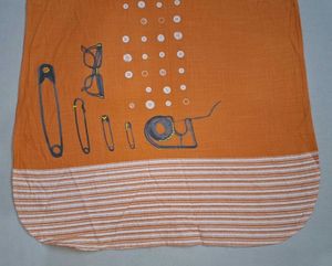 Orange Embroidered Kurta
