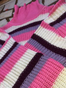 Striped Turtleneck Sweater