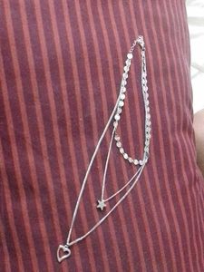 Layered Heart &amp; Star Necklace