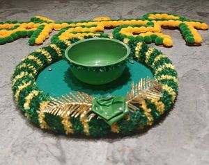 Mehndi Decoration Plate