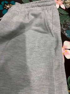 Grey Wide Leg Trousers