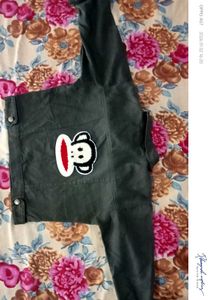 Green Cropped Denim Jacket