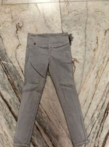 COMBO - NAVY BLUE TOP + GREY STRETCHABLE JEAN