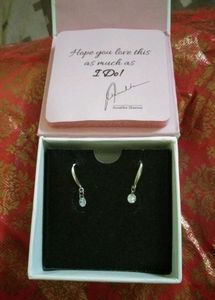 Giva Silver Drop Earring