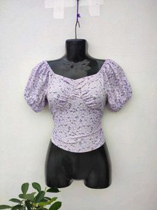 Cute Pastel Kiabi Floral Top💜