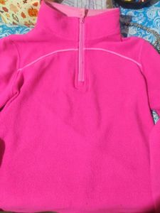 Pink Fleece Pullover