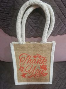 Thank You Jute Handbag
