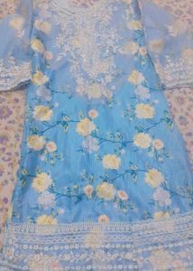Floral Embroidered Pakistani Suit
