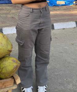 Grey Cargo Pants