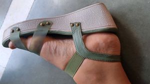 Stylish Olive Green Wedges