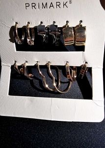 Golden Pinteresty Hoop Earring Set