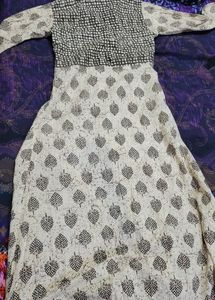A Line Cotton Kurti Full Length